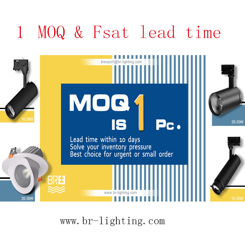 1 MOQは、緊急および小規模の注文の商業照明を導いた